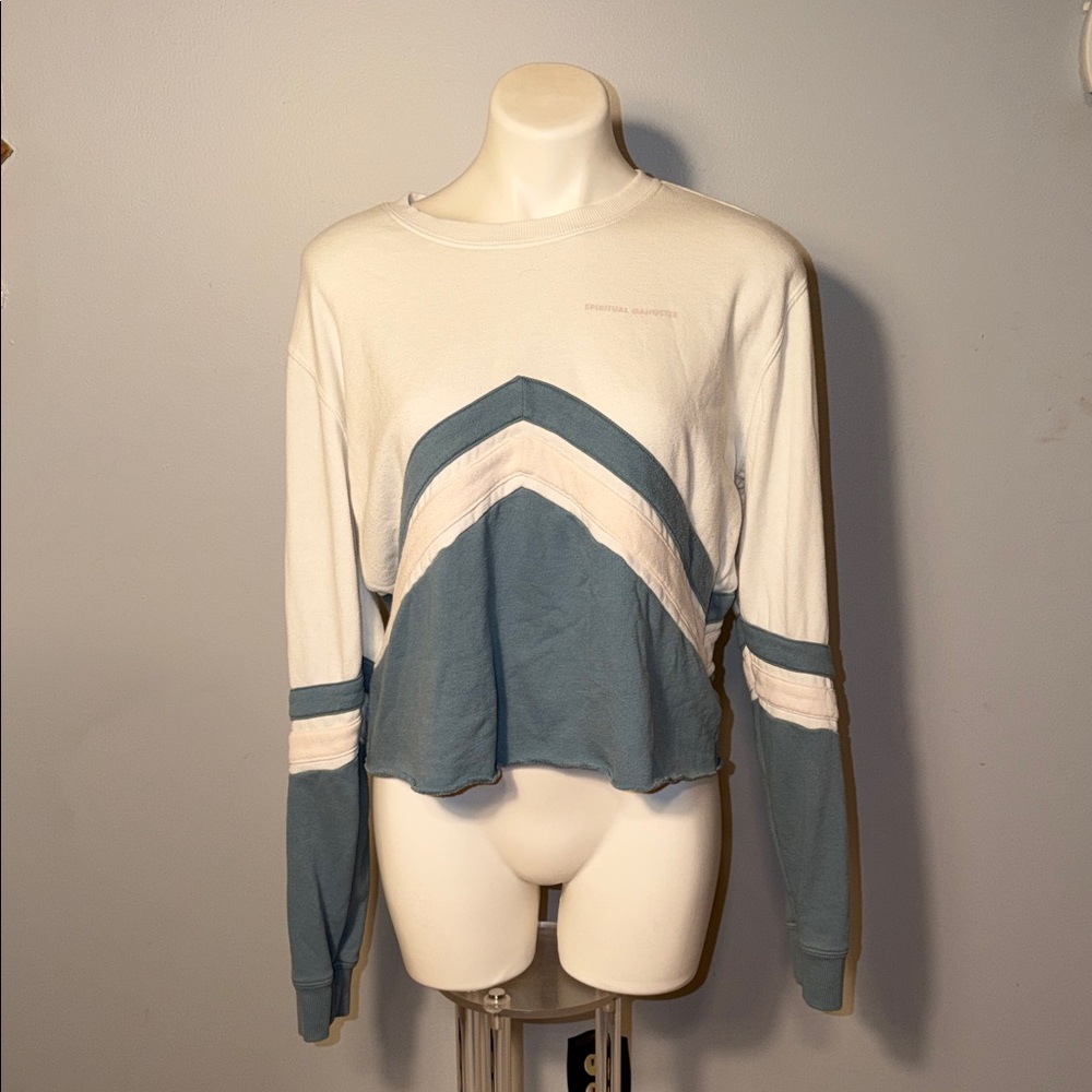 Spiritual Gangster ladies cropped sweatshirt. Size X-Large.